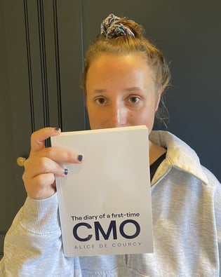 Alice with her CMO diary