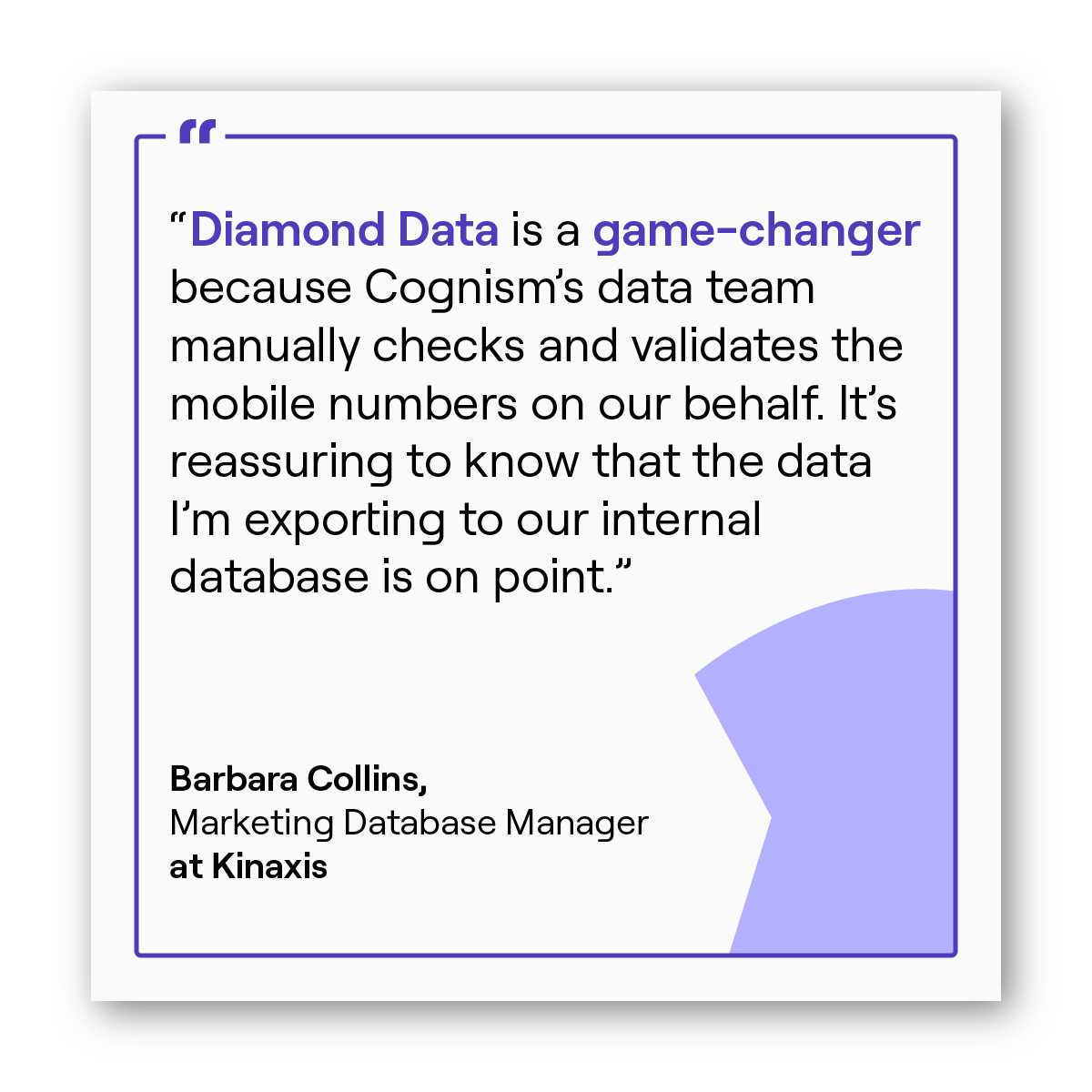 Diamond Data Testimonial