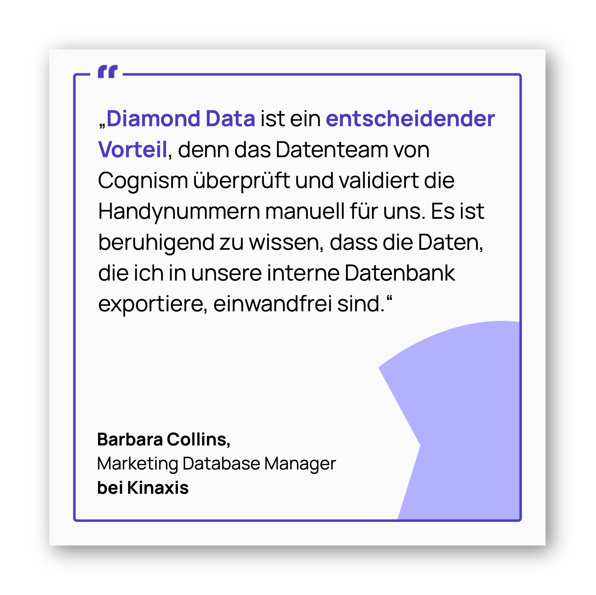 Diamond Data Zitat