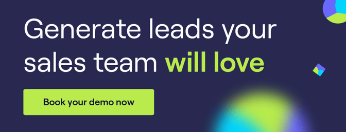 Generate leads your sales team will love! Click to book a demo.