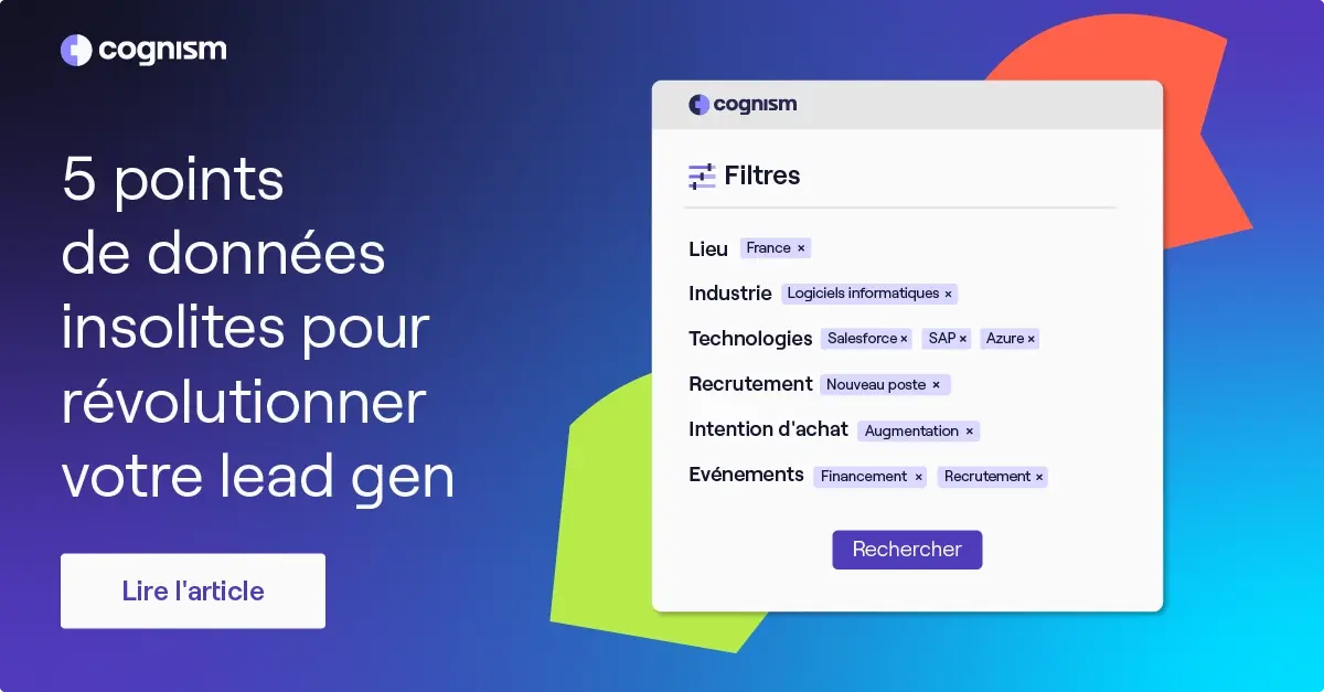 5 points de données insolites pour révolutionner votre lead gen
