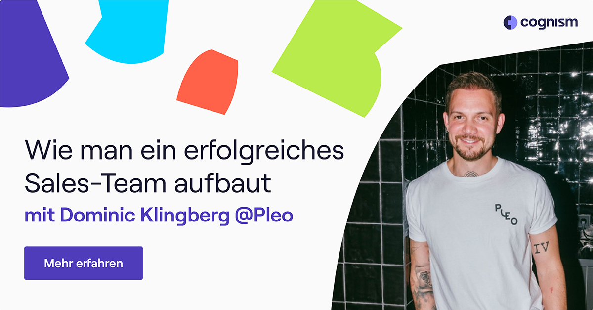 Wie man ein erfolgreiches Team aufbaut – Interview mit Dominic Klingberg von Pleo jetzt lesen